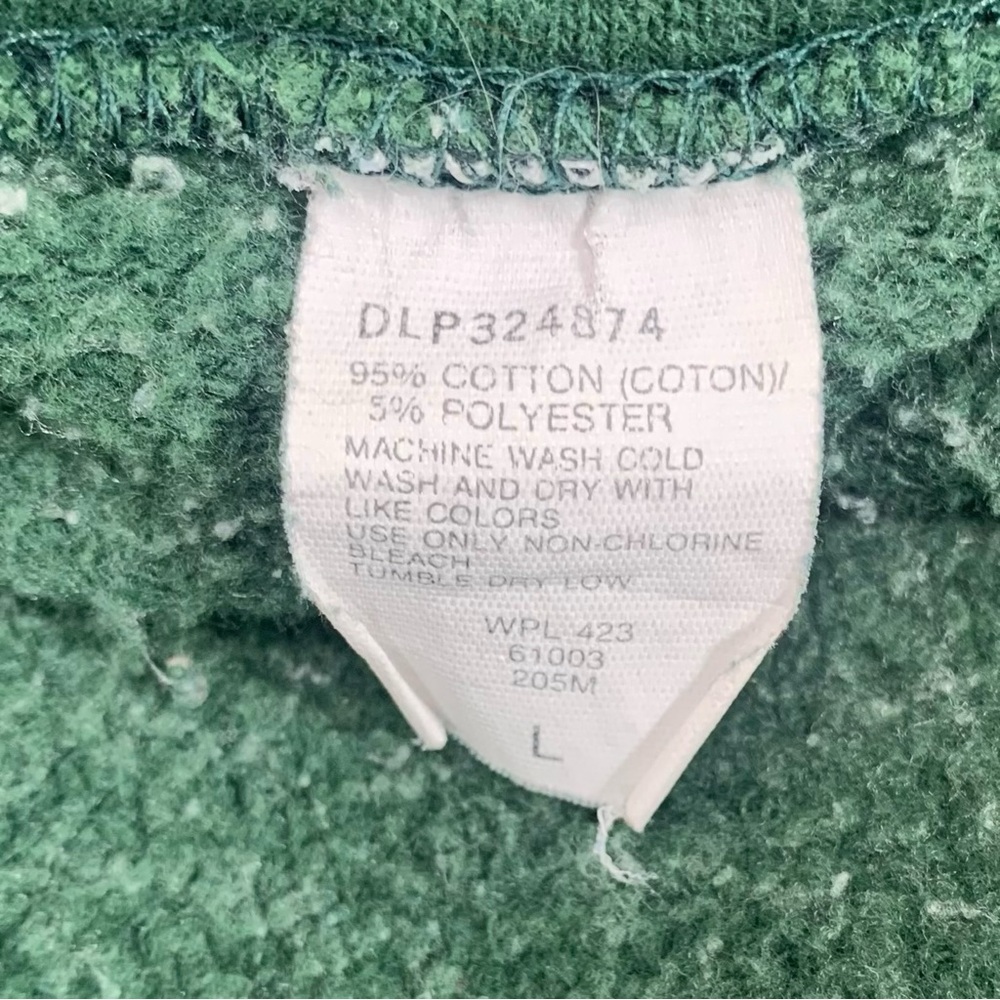 Levi Strauss & Co Crewneck Sweatshirt Mens L Green Embroidered Logo Vintage - Picture 7 of 10
